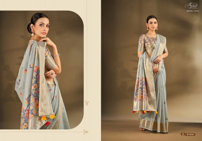 Abhitha Cotton By Aura Soft Cotton Printed Sarees Wholesale Price In Surat